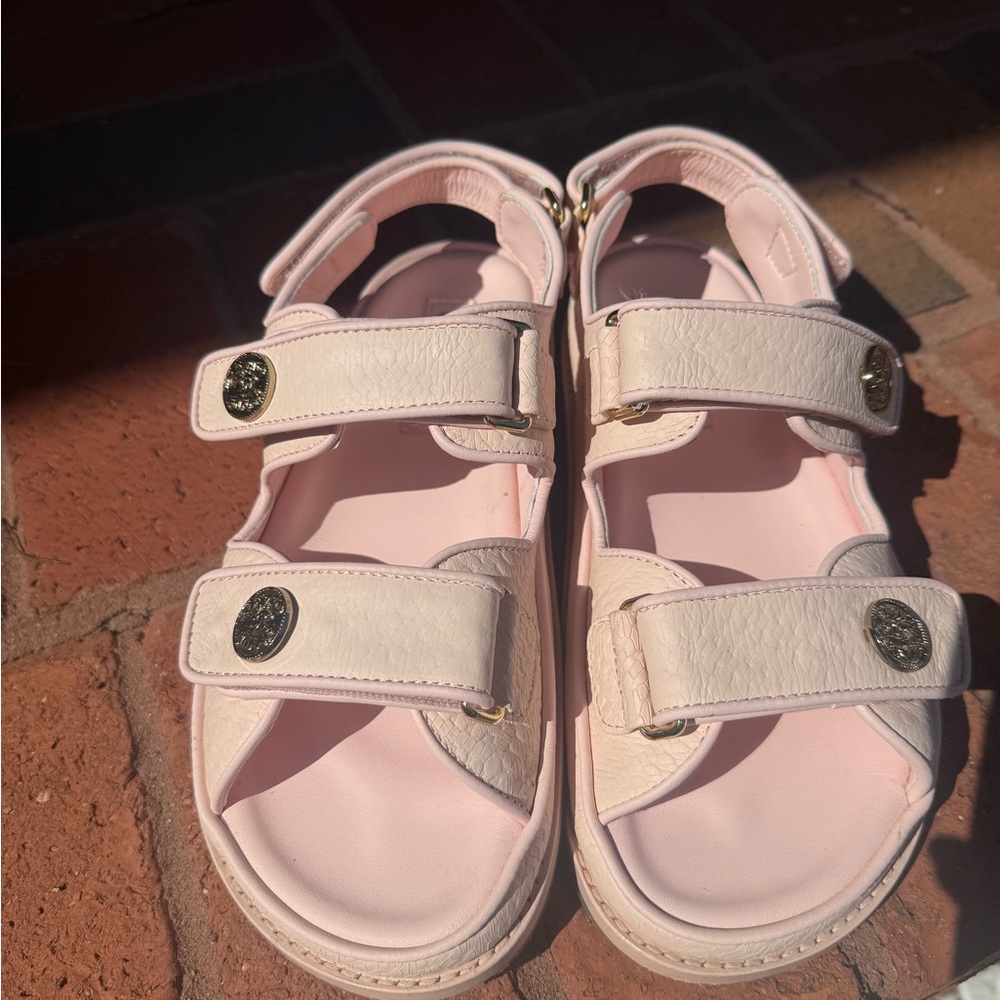 Chanel Pink Dad Sandals Style Pink